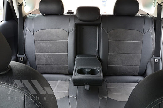 Passgenaue Sitzbezüge für KIA Niro 1 (DE) (2016–2022), Lederoptik