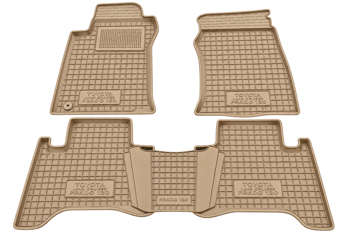 Set tappetini di gomma su misura per Toyota Land Cruiser Prado 120 (2002-2009)