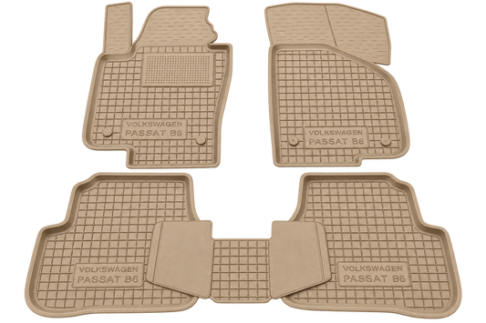 Set tappetini di gomma su misura per Volkswagen Passat B6 (2005-2011)