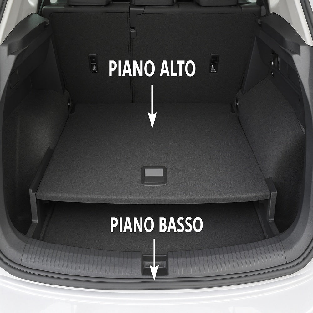 Tappeto di gomma su misura vasca baule per Jeep Renegade (2016 - oggi)