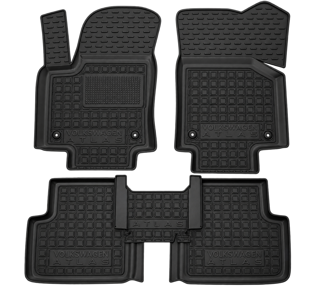 Set tappetini di gomma su misura per Volkswagen Atlas (Teramont) (2017-2024)