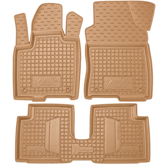 Set tappetini di gomma su misura per Lancia Ypsilon (2011-2025)