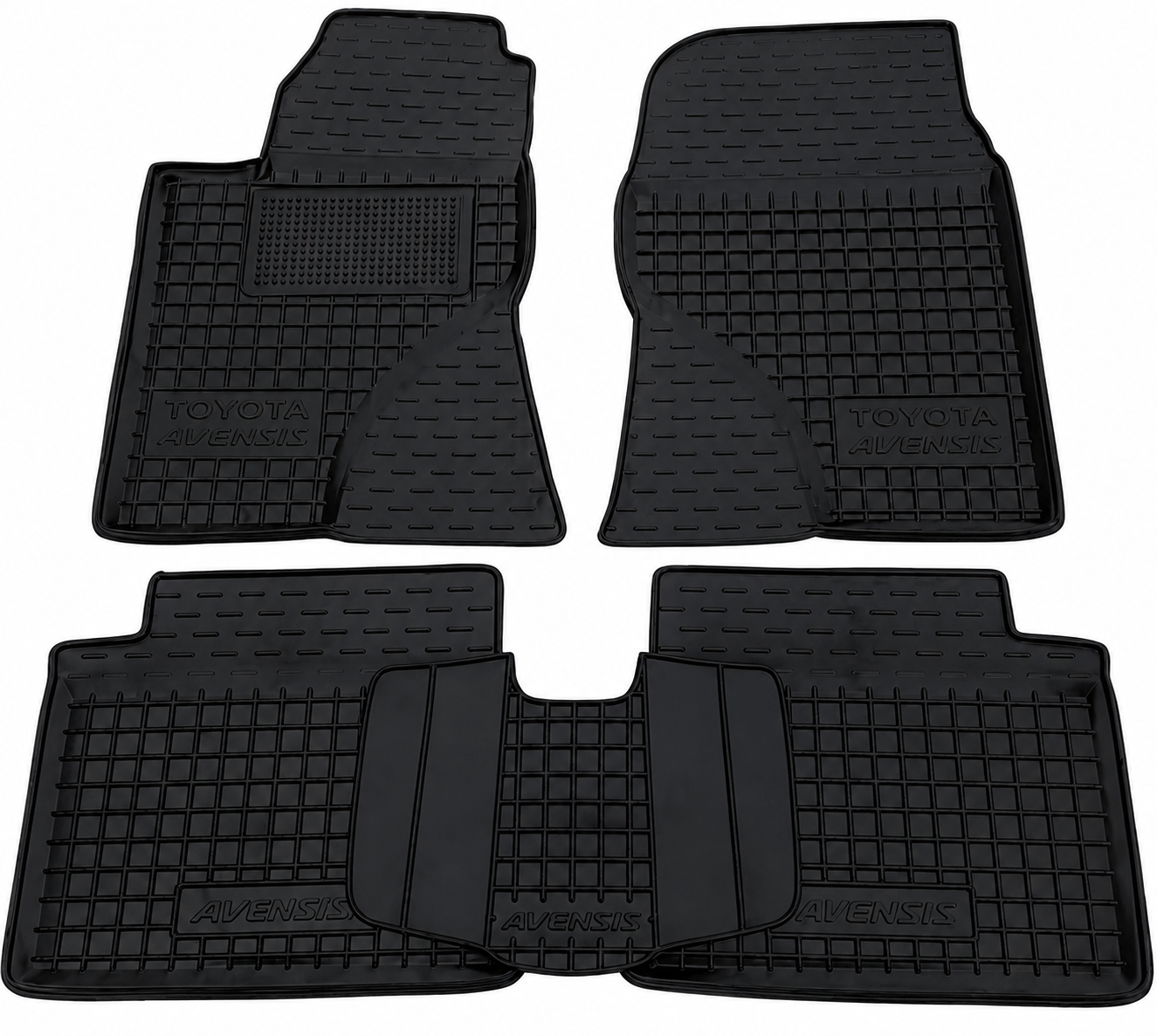 Set tappetini di gomma su misura per Toyota Avensis 2 (T25) (2003–2009)