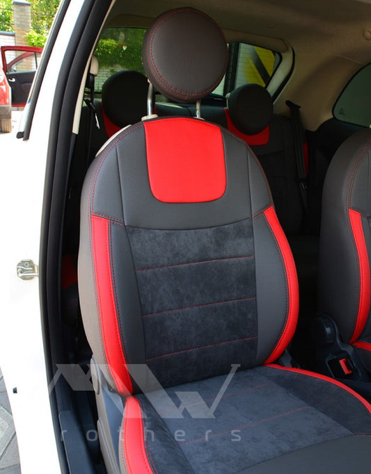 Set coprisedili su misura per Fiat 500 (2007-2024), Leather Style