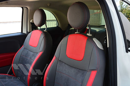 Set coprisedili su misura per Fiat 500 (2007-2024), Leather Style