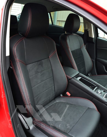 Passgenauer Sitzbezugsatz für Mazda 3 3 BM (2013–2019), Lederoptik
