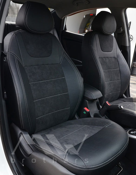 Set coprisedili su misura per Hyundai Accent IV (Solaris) (2011-2020), Leather Style