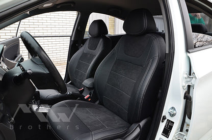Set coprisedili su misura per Hyundai Accent IV (Solaris) (2011-2020), Leather Style