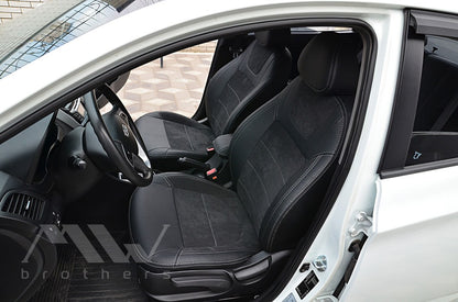 Set coprisedili su misura per Hyundai Accent IV (Solaris) (2011-2020), Leather Style