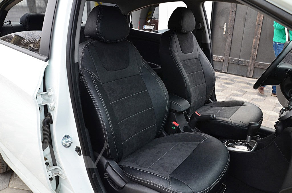 Set coprisedili su misura per Hyundai Accent IV (Solaris) (2011-2020), Leather Style