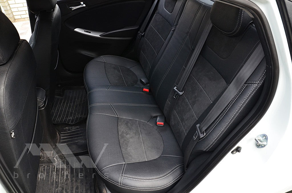 Set coprisedili su misura per Hyundai Accent IV (Solaris) (2011-2020), Leather Style
