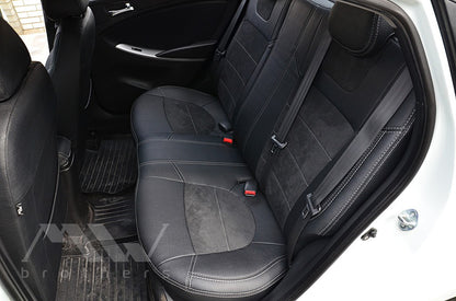 Set coprisedili su misura per Hyundai Accent IV (Solaris) (2011-2020), Leather Style