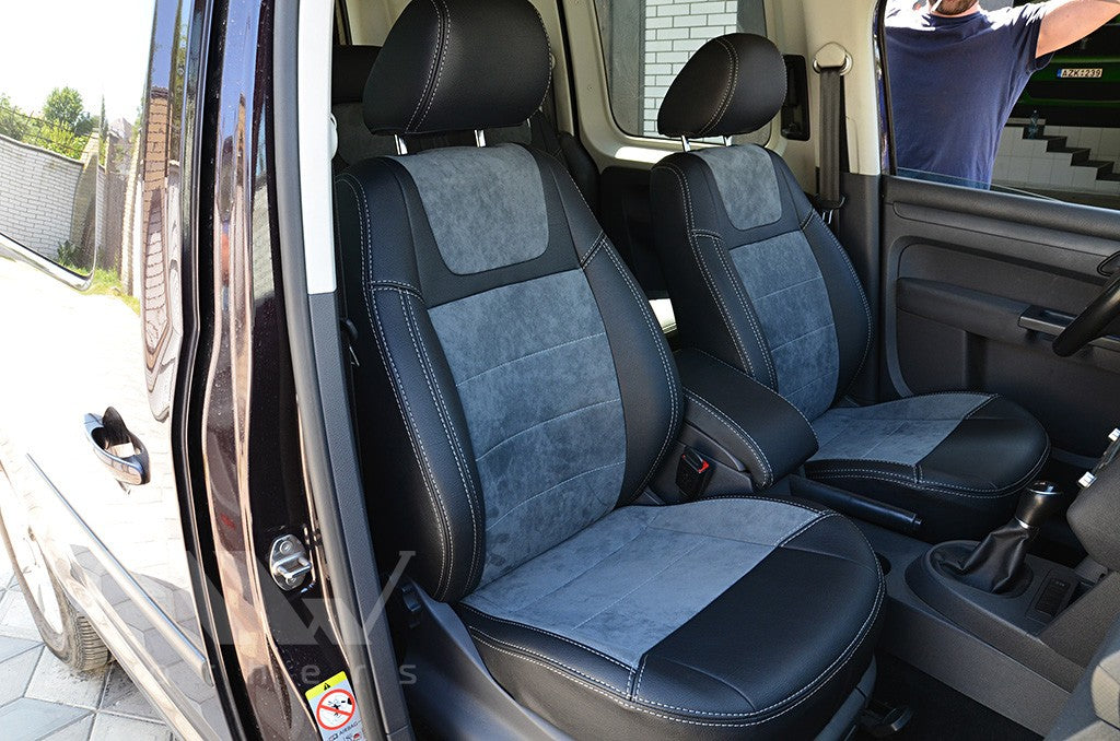 Set coprisedili su misura per Volkswagen Caddy 3 (2K) (2003-2015), Leather Style