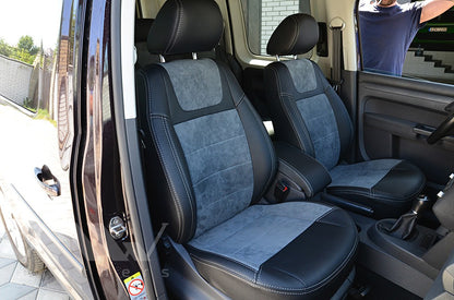 Set coprisedili su misura per Volkswagen Caddy 3 (2K) (2003-2015), Leather Style