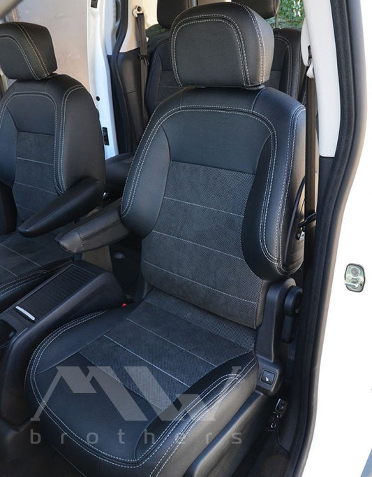 Set coprisedili su misura per Peugeot Partner 2 (2008-2018), Leather Style
