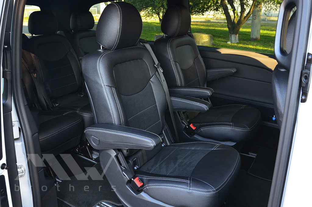 Set coprisedili su misura per Mercedes-Benz V-Class/Metris (W447) (2014-), Leather Style