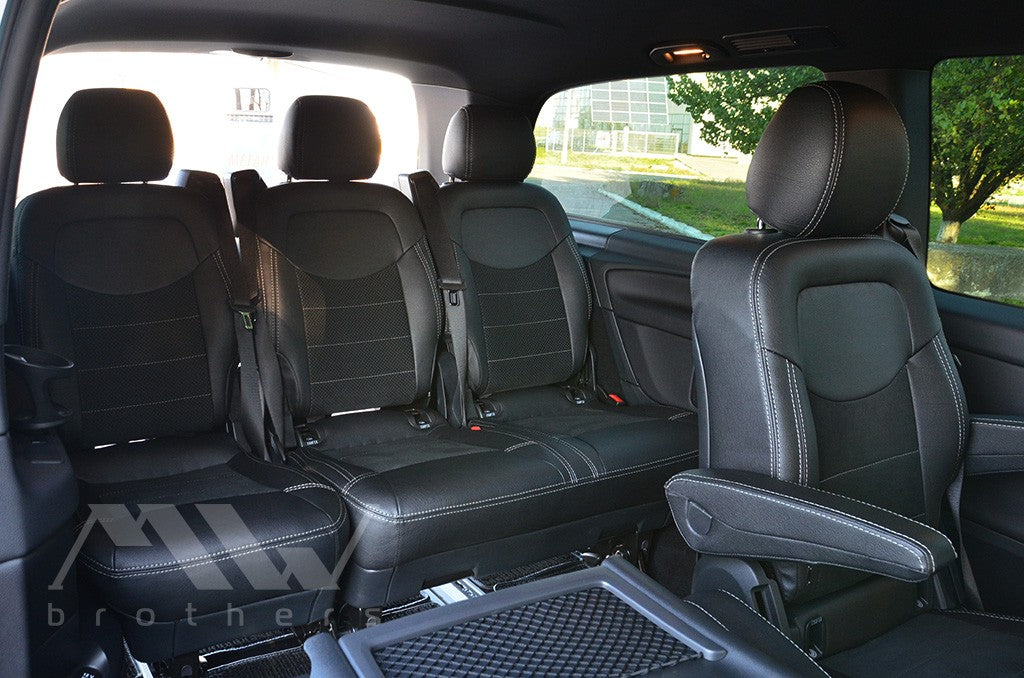 Set coprisedili su misura per Mercedes-Benz V-Class/Metris (W447) (2014-), Leather Style