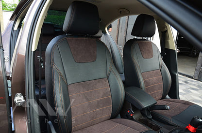 Set coprisedili su misura per Skoda Octavia A7 Ambition, Elegance (2013-2016), Leather Style