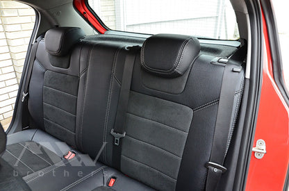 Maßgefertigte Sitzbezüge für Opel Corsa D (2006–2014), Lederoptik