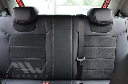 Maßgefertigte Sitzbezüge für Opel Corsa D (2006–2014), Lederoptik