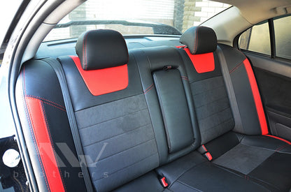 Set coprisedili su misura per Mitsubishi Lancer X 2L (2007-2019), Leather Style