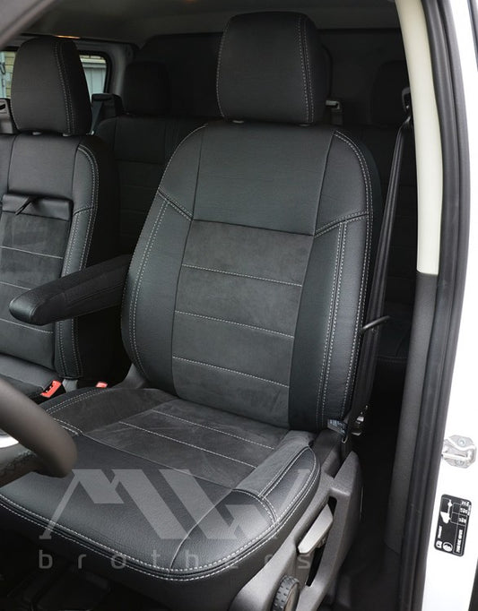 Set coprisedili su misura per Ford Transit Custom (2012-2023), Leather Style