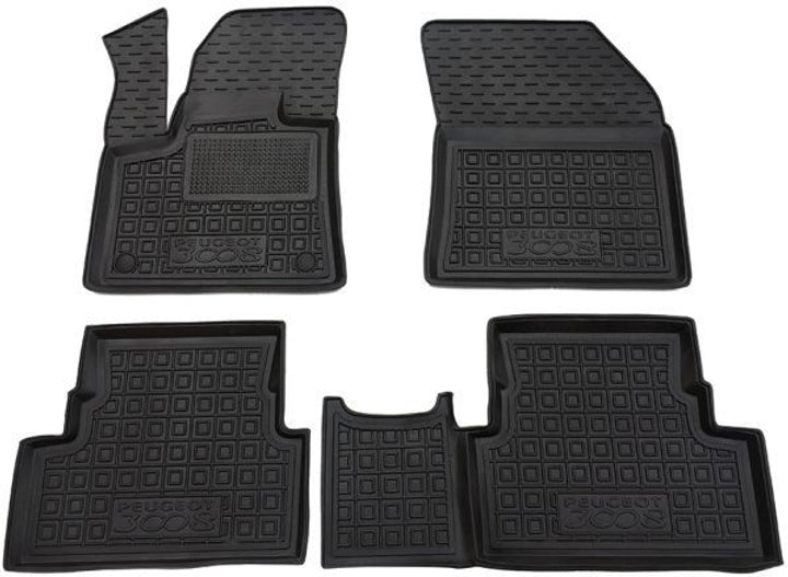 Set tappetini di gomma su misura per  Peugeot 3008 2 (2017-2024)