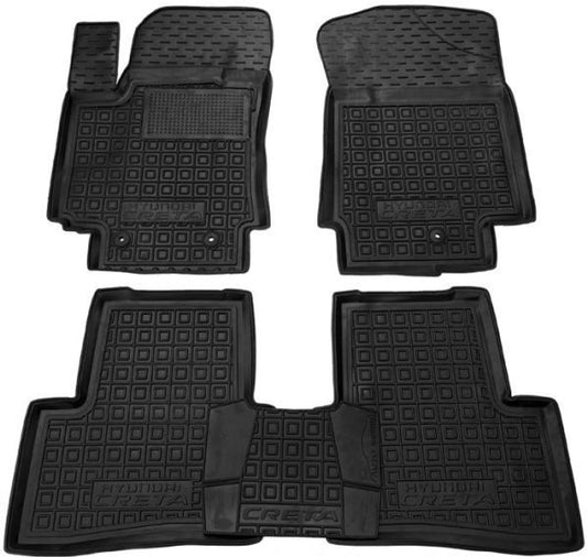 Set tappetini di gomma su misura per Hyundai Creta 1 (GS) (2014-2020)