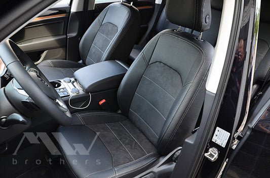 Set coprisedili su misura per Volkswagen Touareg 3 (CR) (2018-oggi), Leather Style