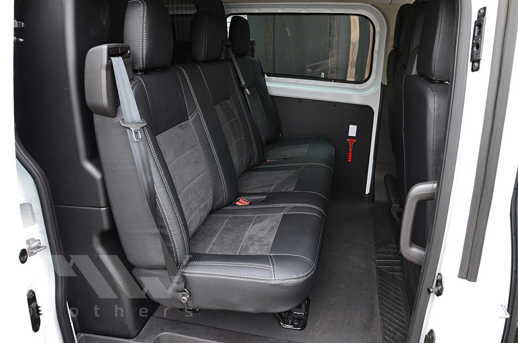 Set coprisedili su misura per Ford Transit Custom (2012-2023), Leather Style