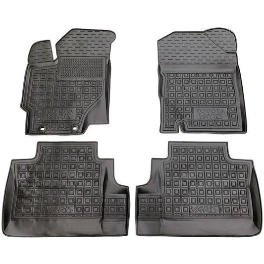 Set tappetini di gomma su misura per Toyota Yaris 3 (2015-2020)
