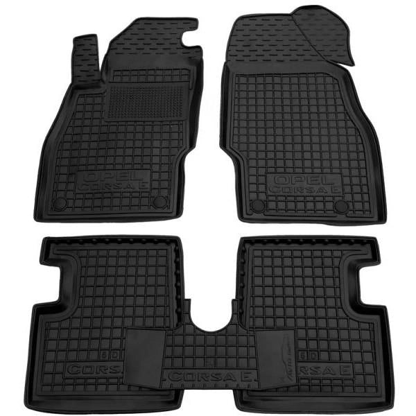 Set tappetini di gomma su misura per  Opel Corsa E (2014-2019)
