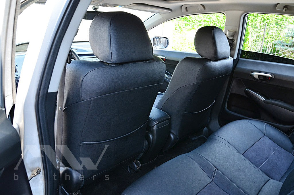 Set coprisedili su misura per Honda Civic 8 4D (2005-2012), Leather Style