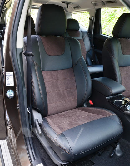 Set coprisedili su misura per Mitsubishi Pajero Sport 3 (2016-oggi), Leather Style