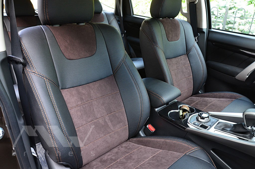 Set coprisedili su misura per Mitsubishi Pajero Sport 3 (2016-oggi), Leather Style