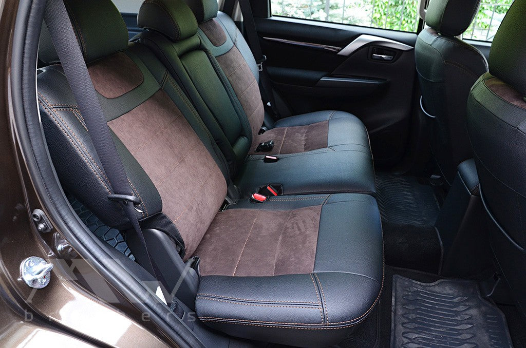 Set coprisedili su misura per Mitsubishi Pajero Sport 3 (2016-oggi), Leather Style