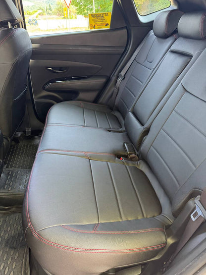 Set coprisedili su misura per Hyundai Tucson IV (NX4) Hybrid (2020–oggi), Leather Style