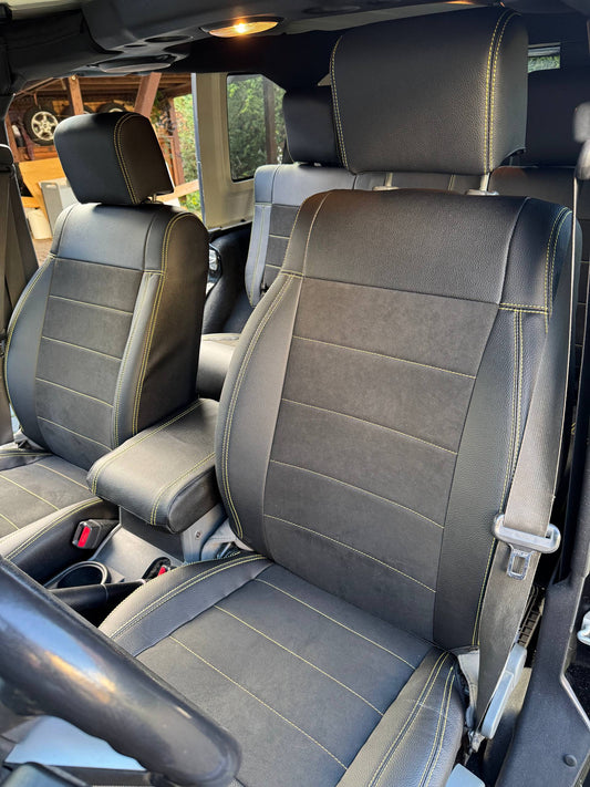 Set coprisedili su misura per Jeep Wrangler JK (2008-2018), Leather Style