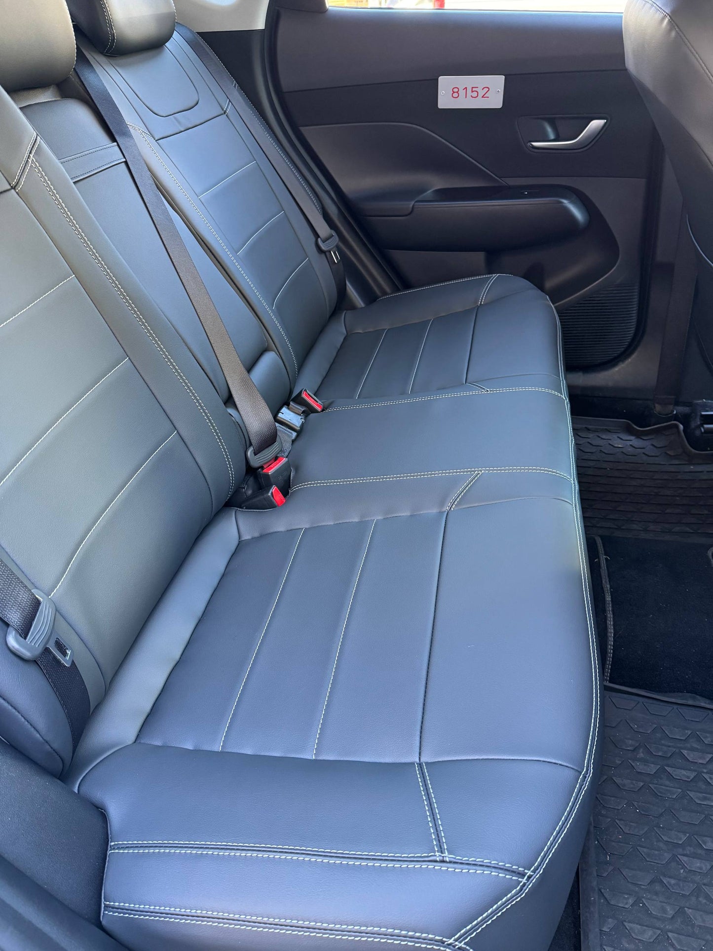 Set coprisedili su misura per Hyundai Kona 2 (2023+) SX2 Hybrid, Leather Style