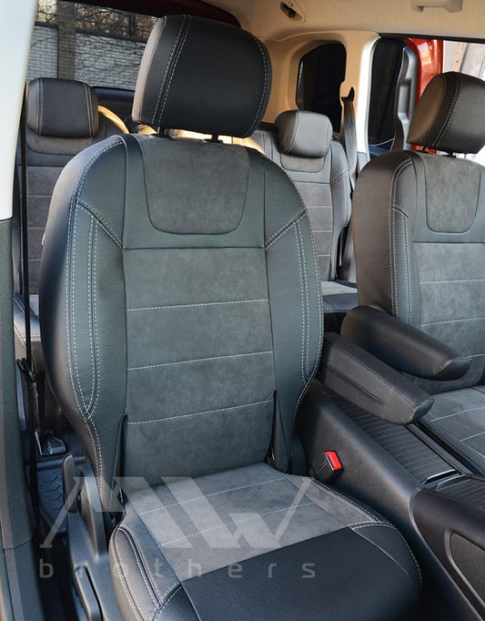 Set coprisedili su misura per Peugeot Rifter (2018-oggi), Leather Style