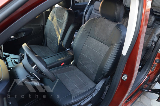 Set coprisedili su misura per Peugeot Rifter (2018-oggi), Leather Style