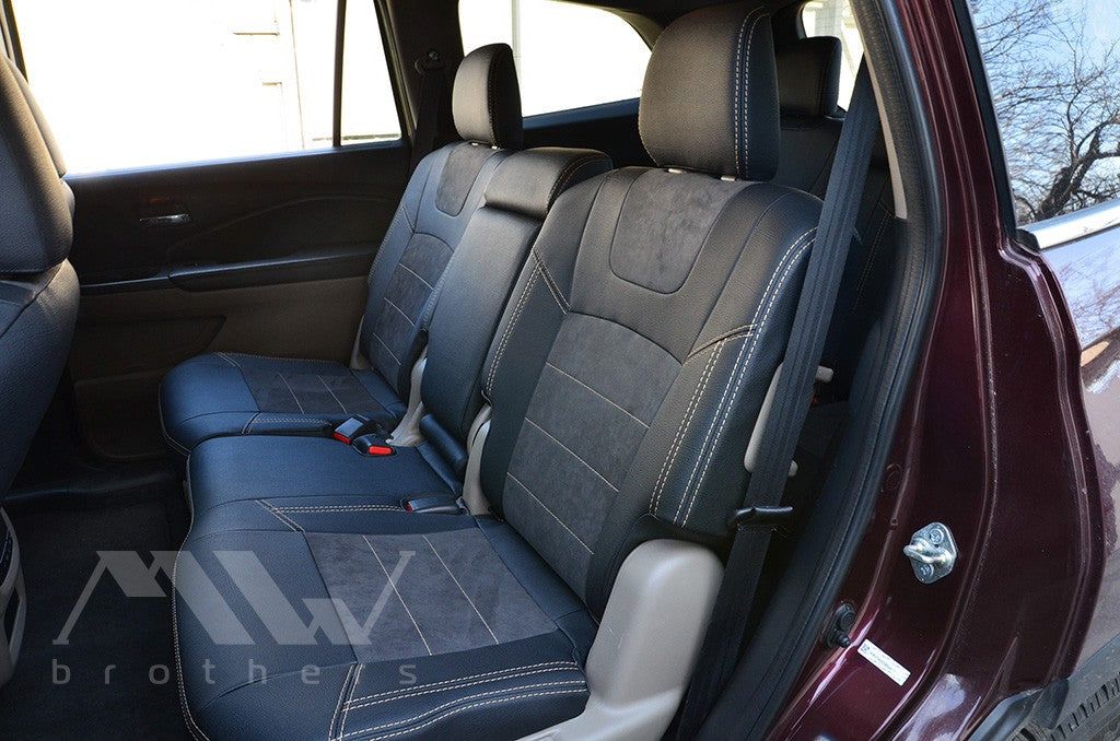 Passgenaue Sitzbezüge für Honda Pilot 3 (2015–2022), Lederoptik