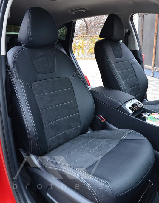Set coprisedili su misura per Hyundai Tucson IV (NX4) Hybrid (2020–oggi), Leather Style