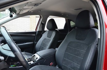 Set coprisedili su misura per Hyundai Tucson IV (NX4) Hybrid (2020–oggi), Leather Style