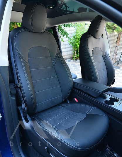 Set coprisedili su misura per Tesla Model Y (2020-oggi), Leather Style