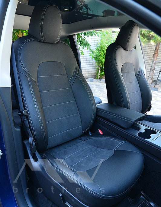 Set coprisedili su misura per Tesla Model Y (2020-oggi), Leather Style