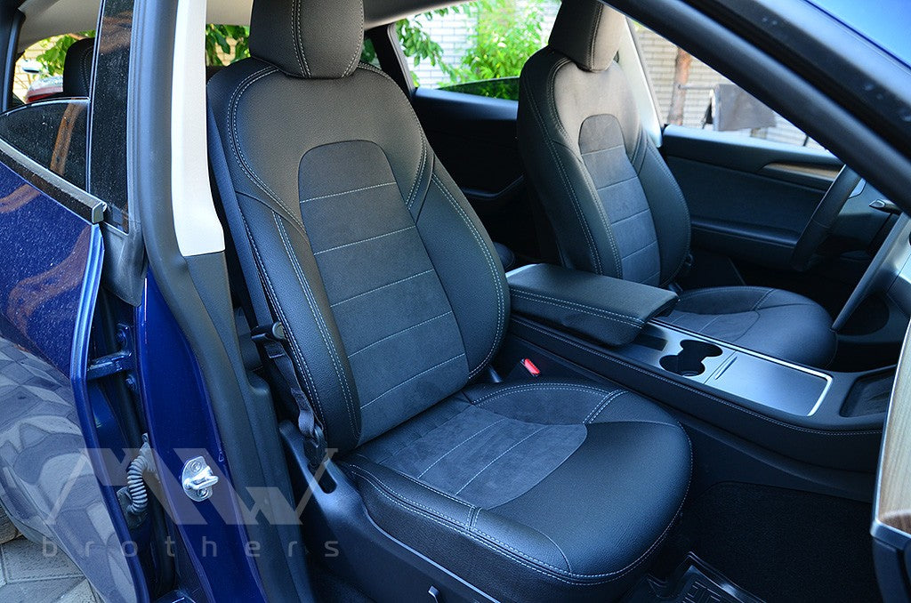 Set coprisedili su misura per Tesla Model Y (2020-oggi), Leather Style