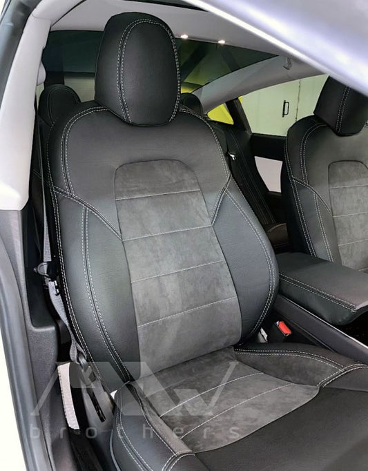 Set coprisedili su misura per Tesla Model 3 (2017-oggi), Leather Style