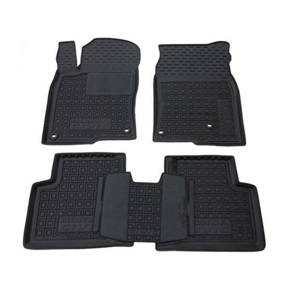 Set tappetini di gomma su misura per Honda Civic 10 FC/FK (2017-2021)