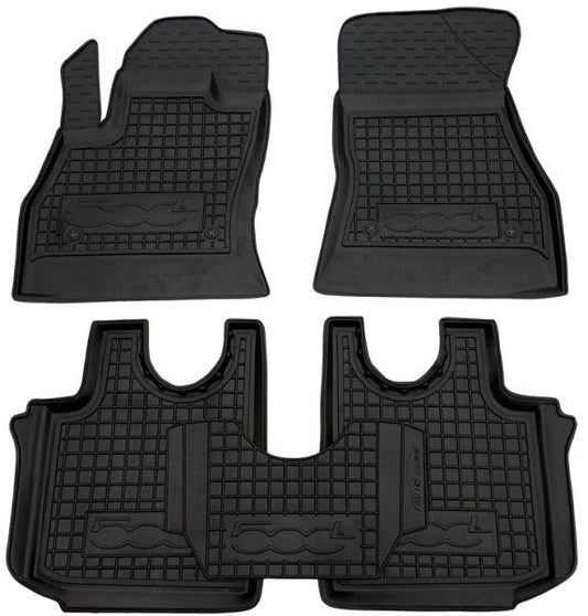 Set tappetini di gomma su misura per Fiat 500L (2013-2022)